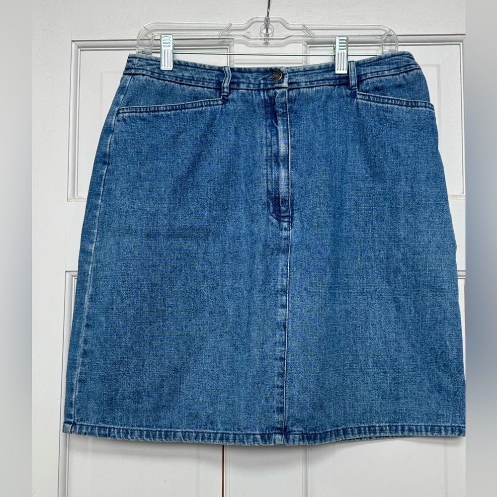 Liz Claiborne Villager Sport Classic Denim Skirt